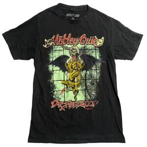 Motley Crue T Shirt S Black Graphic Band Tee Dr Feelgood Rock Concert Shirt